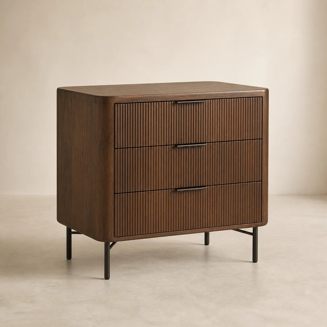 Reed Fluted Accent Chest