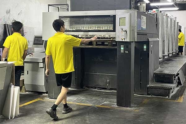 Packaging machine line for structural production