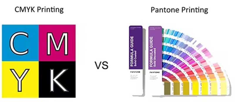 CMYK and Pantone colour reference for packaging print