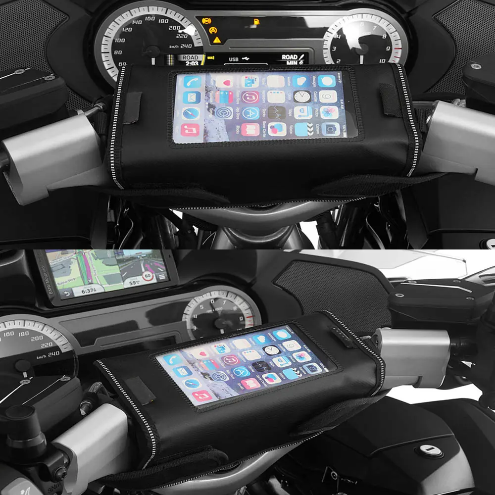 2016 2017 Motorcycle Accessories Handlebar Bag Phone Holder Storage Package