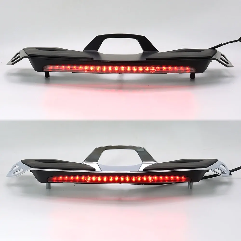 2022 2021 Motorcycle Rear Trunk Luggage Rack LED Light