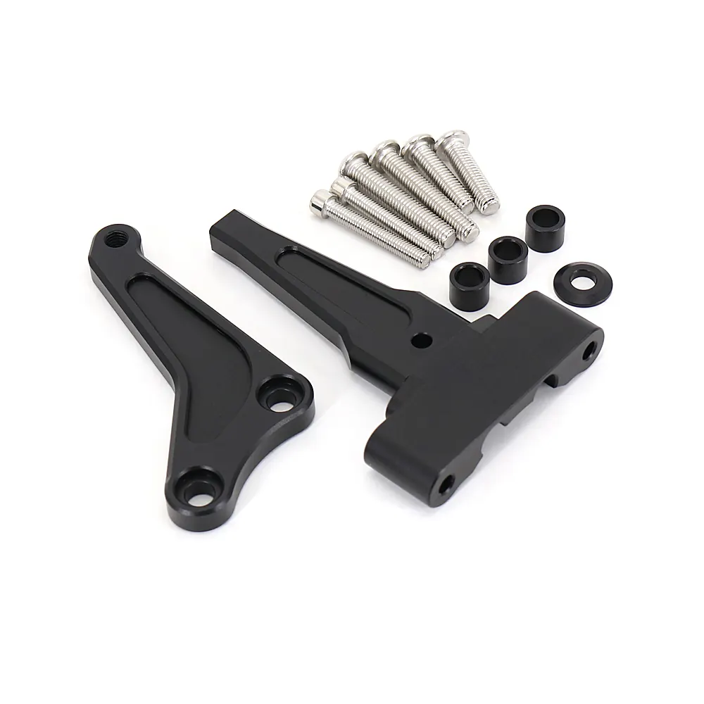 Carbon Steering Damper Stabilizer Motorcycle Directional Dampers Mount Bracket Support Kit