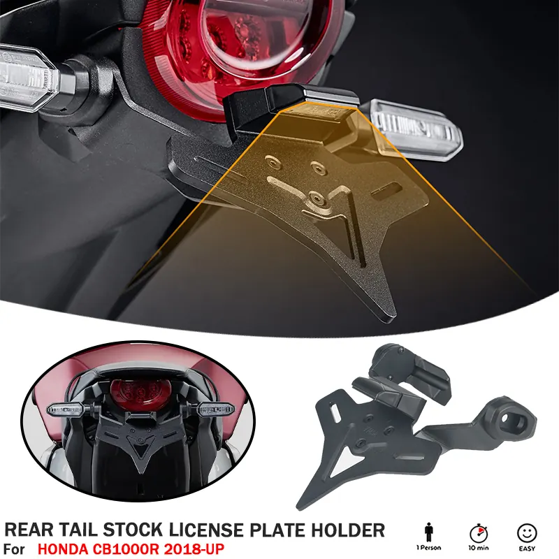 For Honda CB1000R CB 1000R CB 1000 R 2018-2024 2023 Motorcycle Rear Short Tail Stock License Plate H