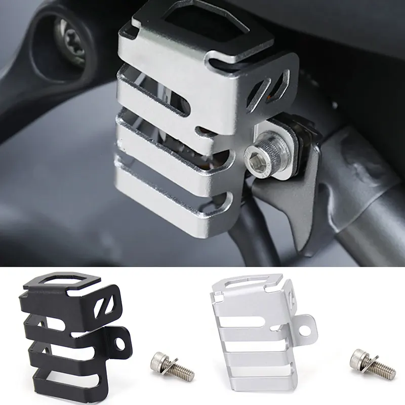 Motorcycle Aluminum Alloy Rear Brake Fluid Reservoir Guard Oil Cover