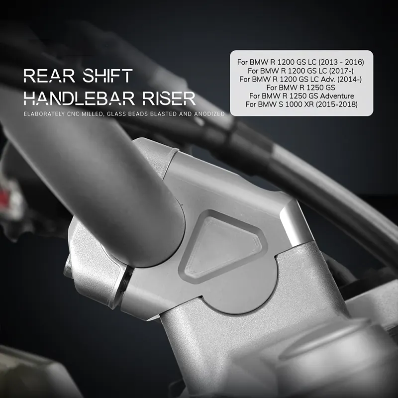 Motorcycle Handlebar Riser 32MM Drag Handle Bar Clamp Extend Adapter