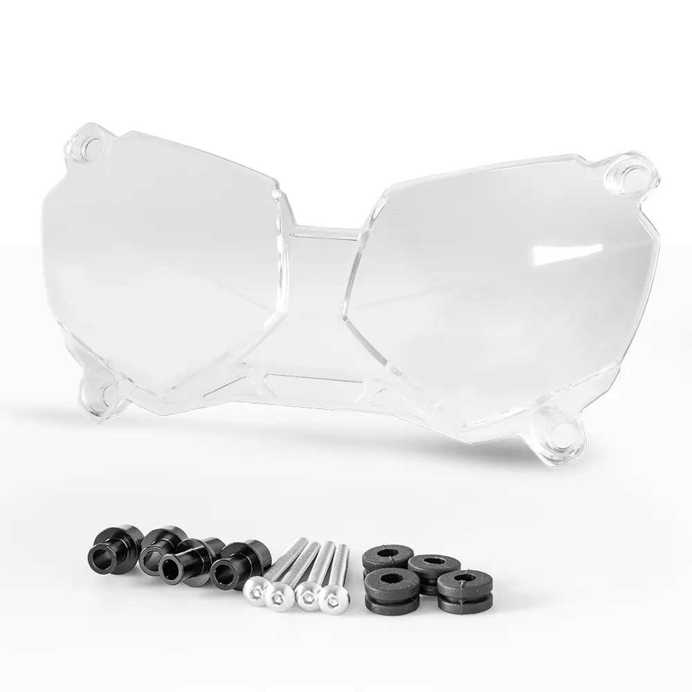 Motorcycle Headlight Protector Light Cover Protective Guard Acrylic