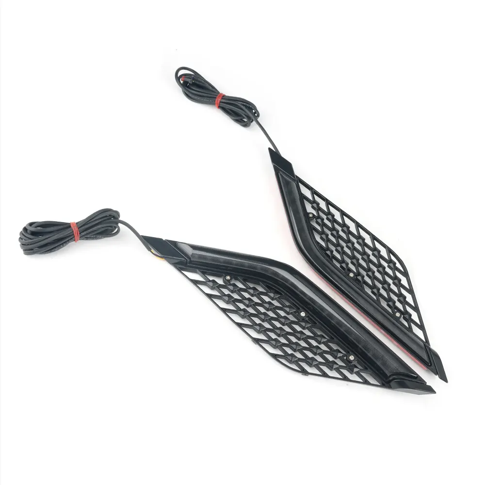 Motorcycle LED Light Radiator Grill Panels Decorative Light Lamp