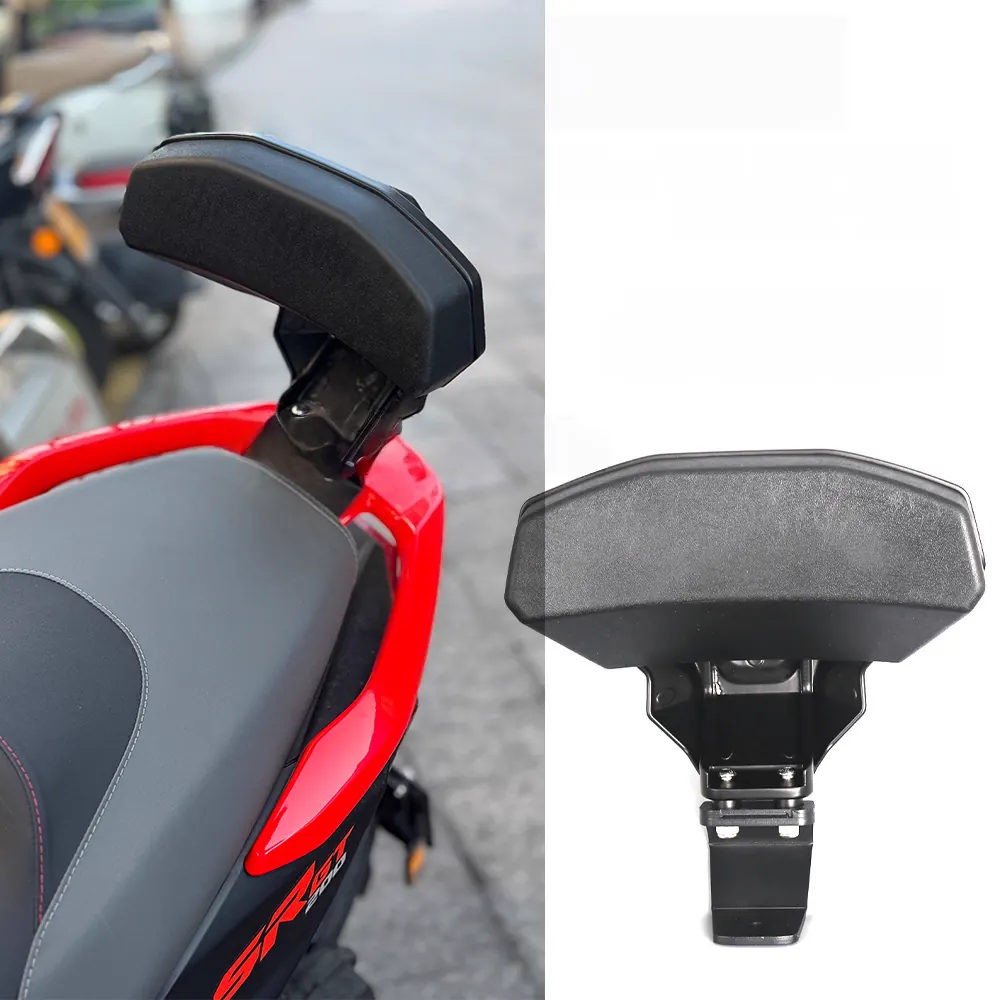 Motorcycle modified rear passenger seat backrest cushion bracket