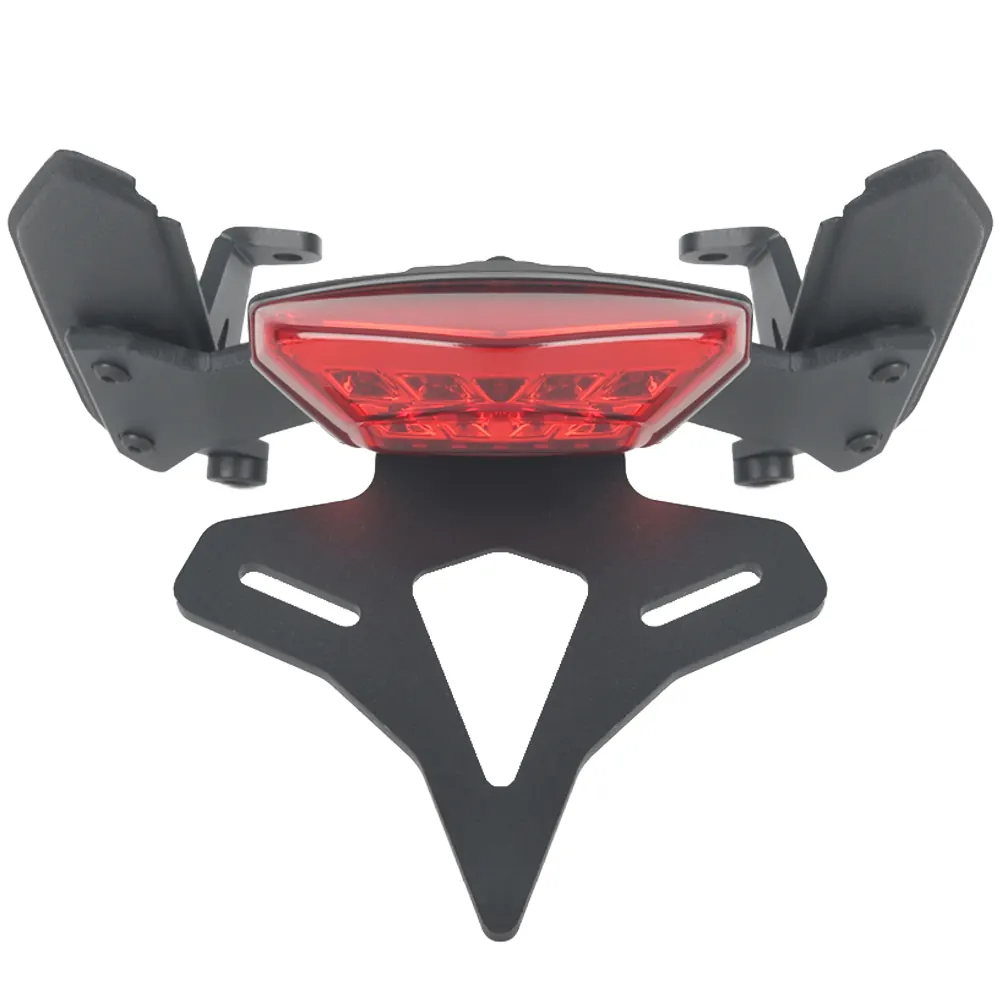 Motorcycle Rear Short Tail Integrated Light Frame License Plate Rack Tail Frame Bracket