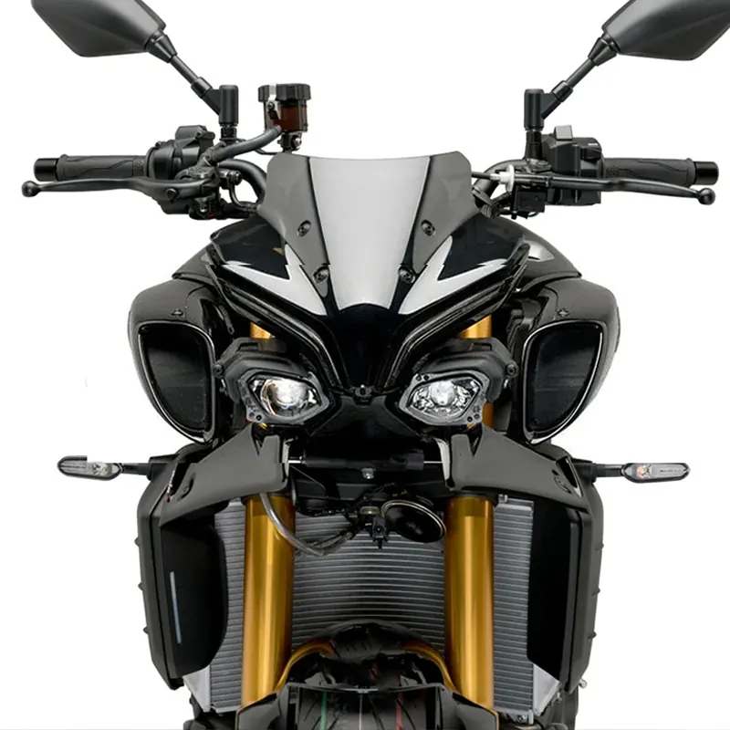 Motorcycle Sport Downforce Naked Front Spoilers Aerodynamic Wing Deflector
