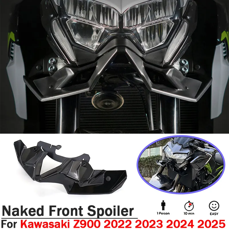 New 2025 2024 2023 Motorcycle Accessories Red Black Green Naked Front Spoiler Winglet Aerodynamic Wi