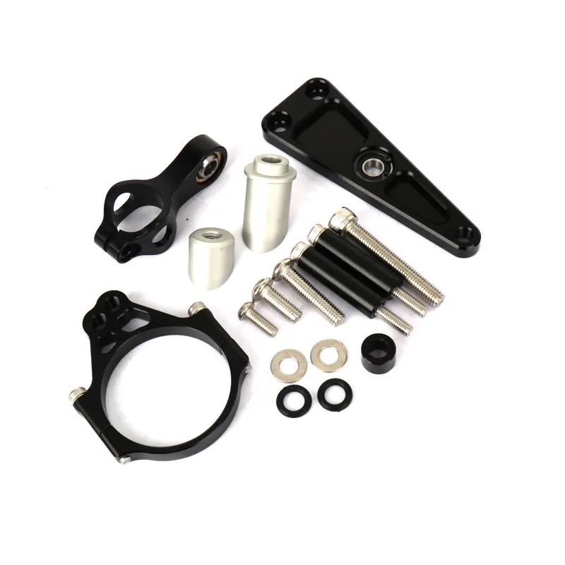 New Motorcycle CNC Adjustable Steering Damper Stabilizer Bracket Mounting Kit