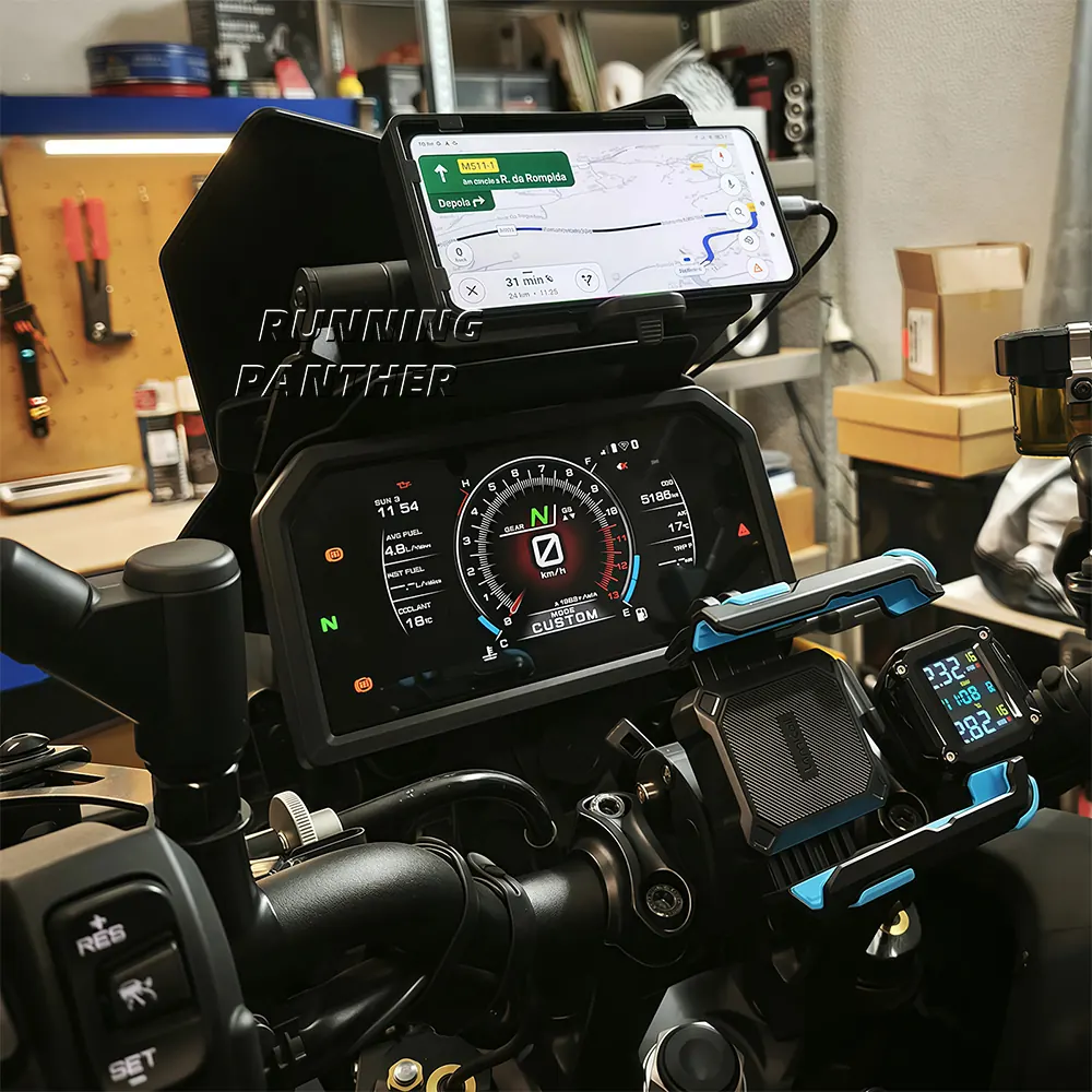 New Motorcycle Driving Recorder GPS Phone Navigation Bracket Holder Mount