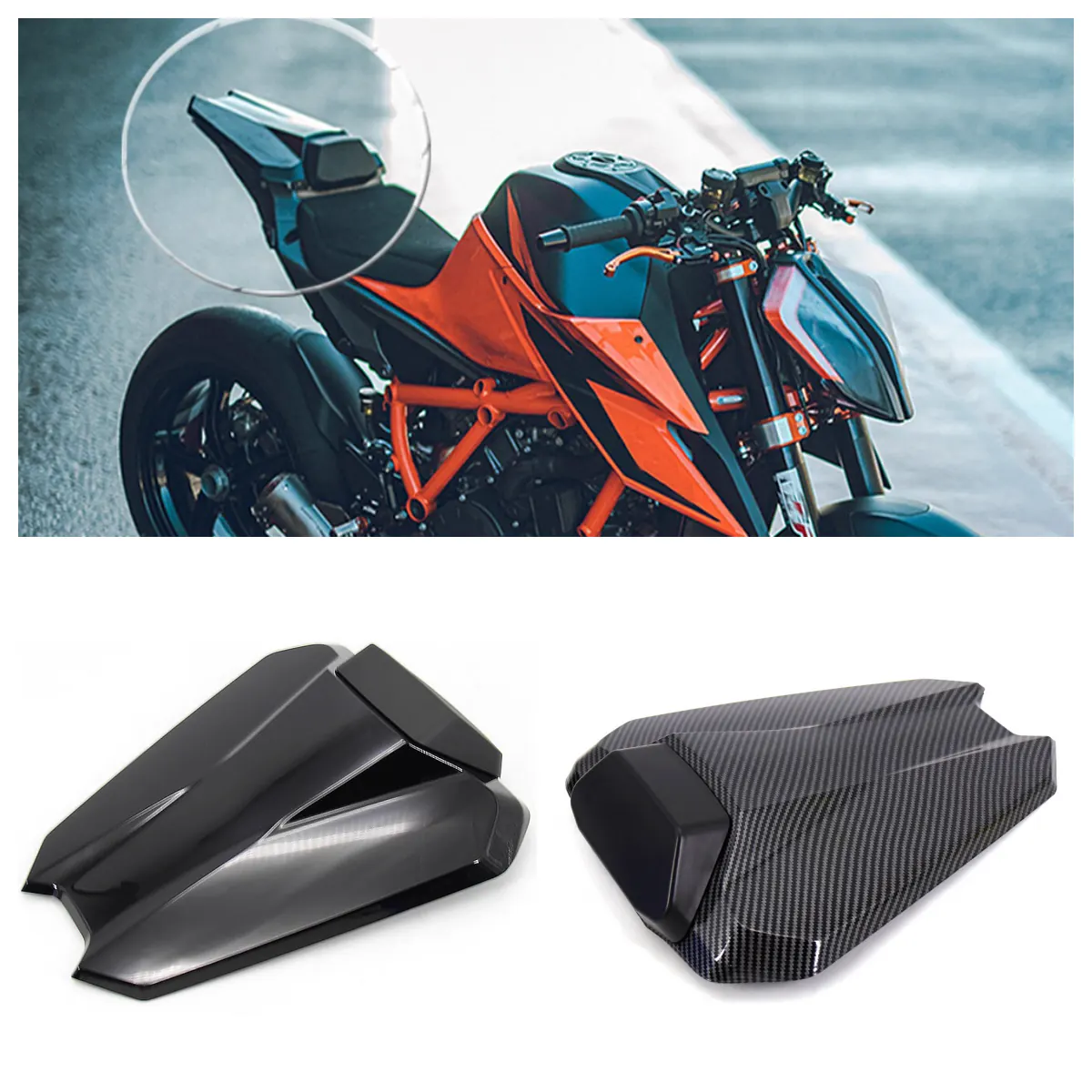 New Motorcycle Rear Seat Cover Passenger Cowl Fairing