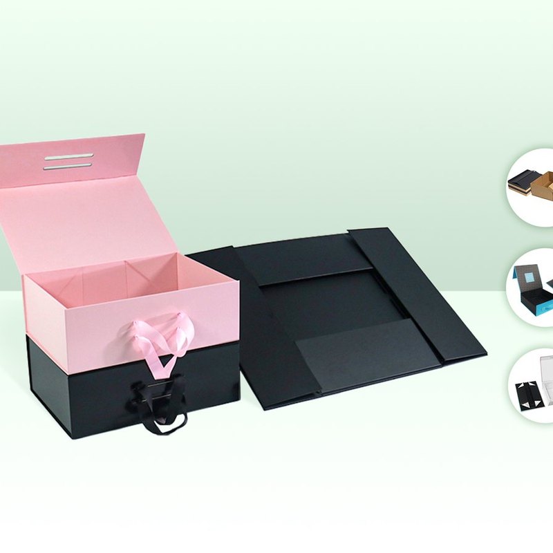 Collapsible rigid box sourcing sample
