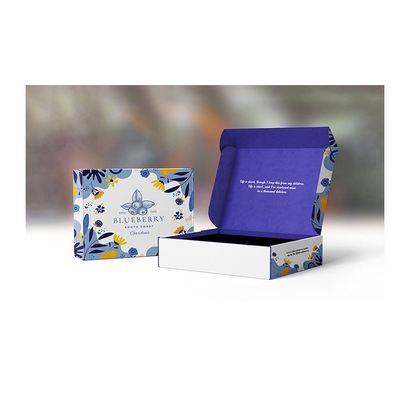 Corrugated mailer box sourcing sample
