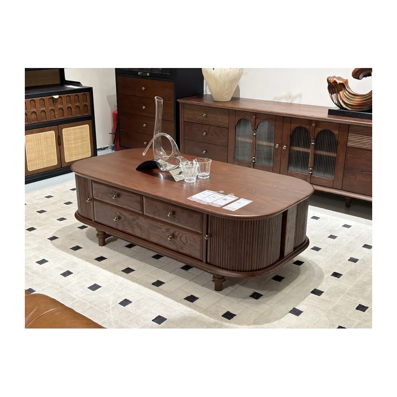 SYMEB red oak living room coffee table sample